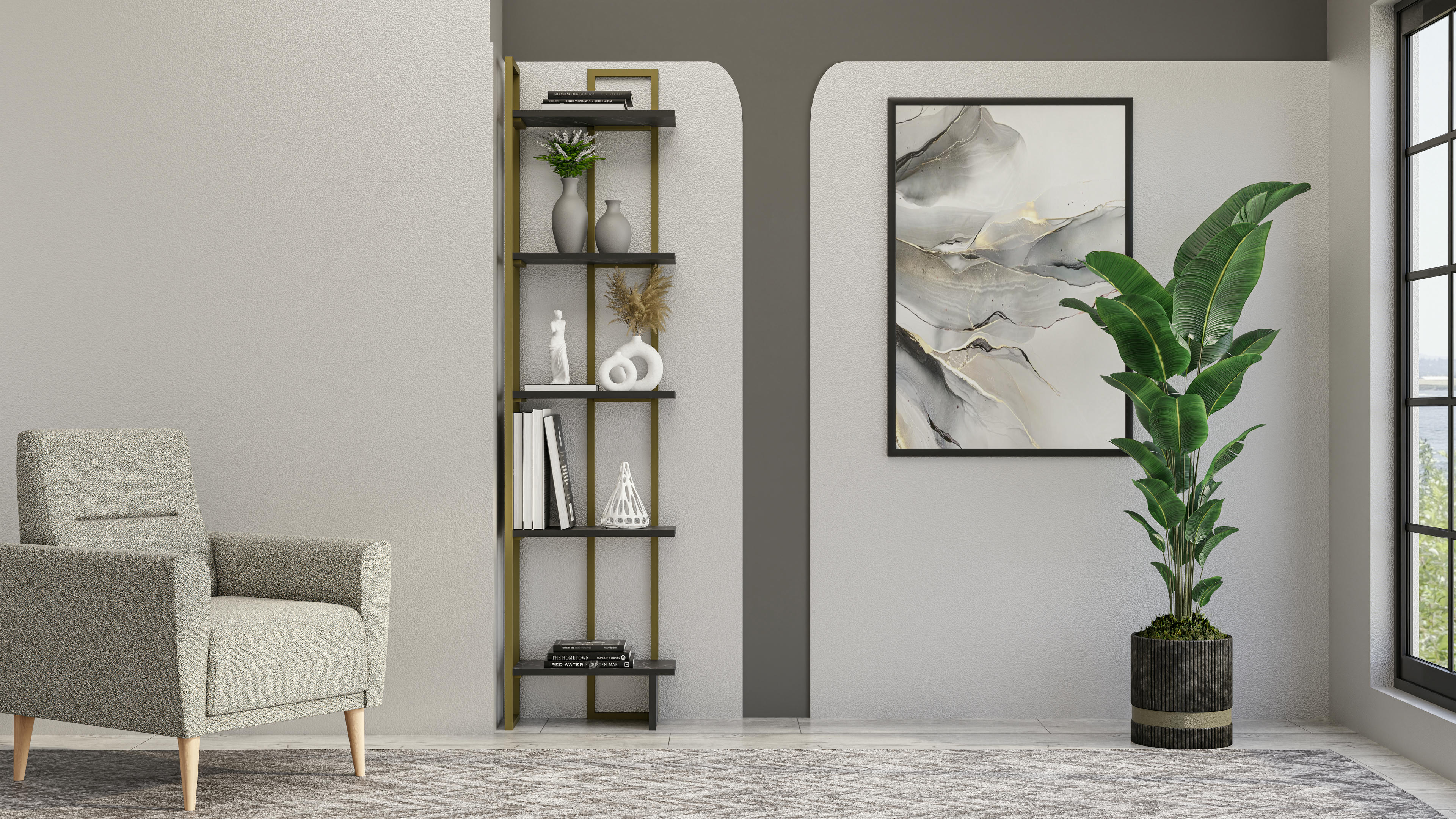 Alice Corner Bookshelf