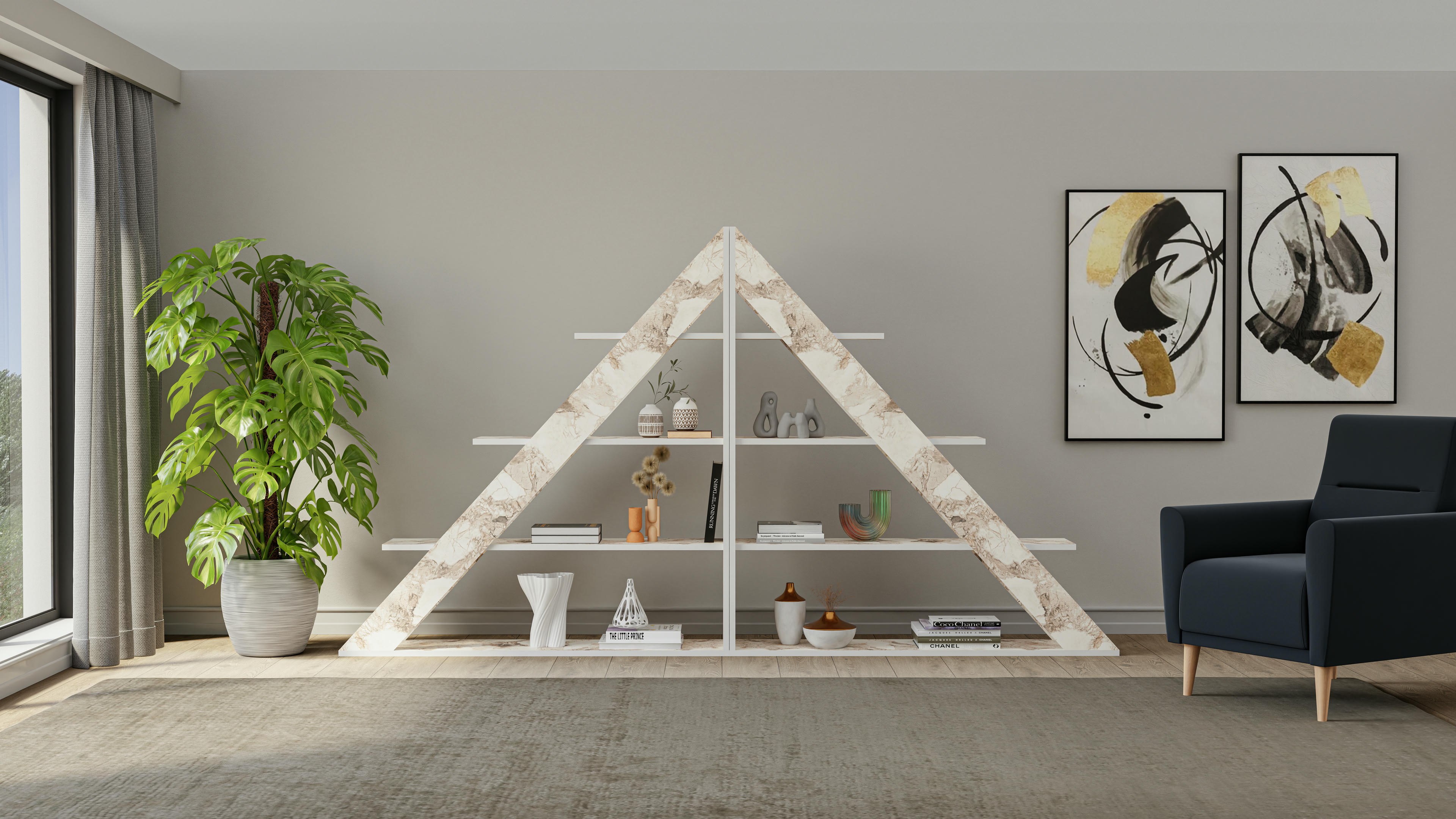 Pythagoras Ladder Bookshelf 6