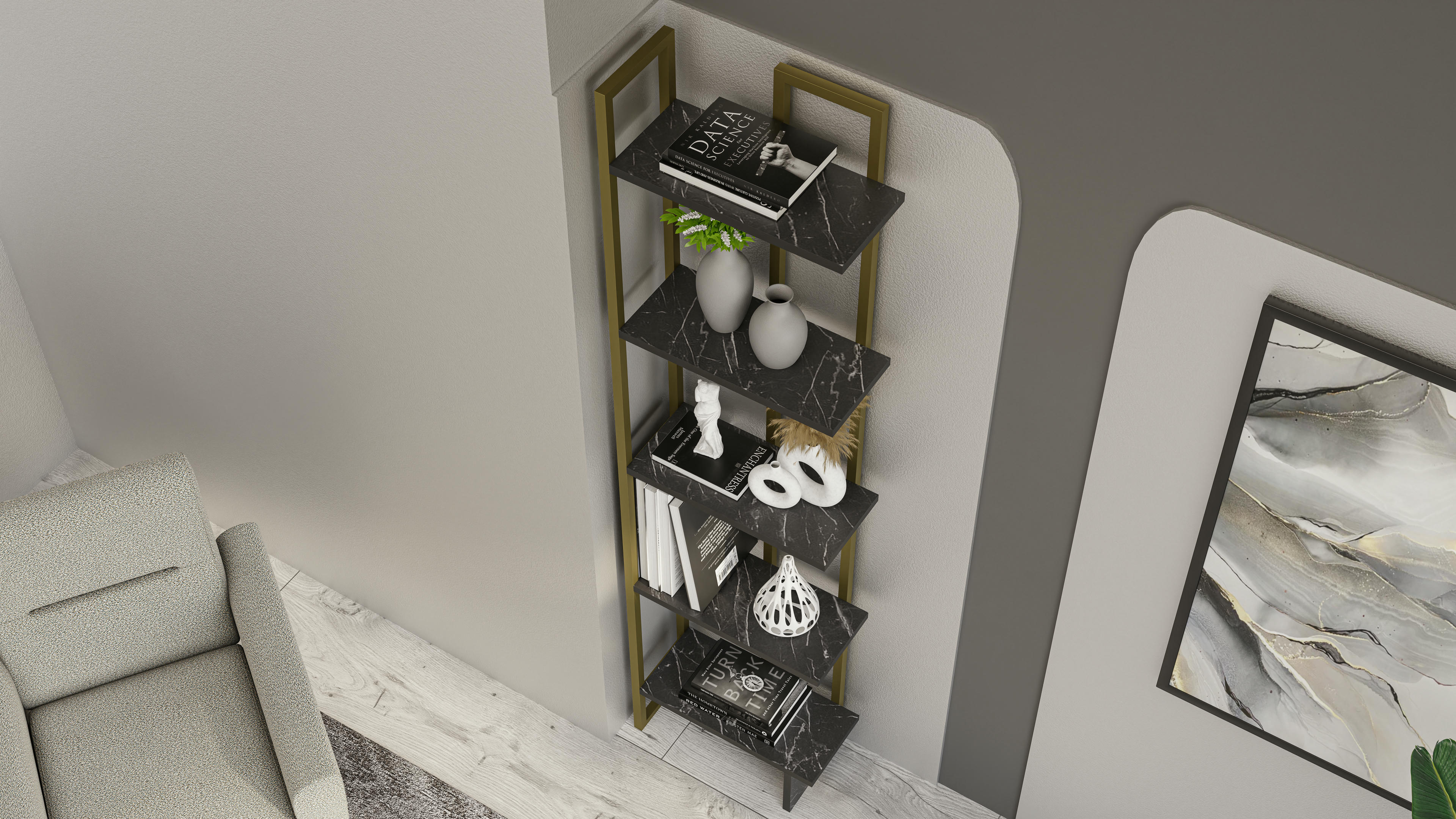 Alice Corner Bookshelf