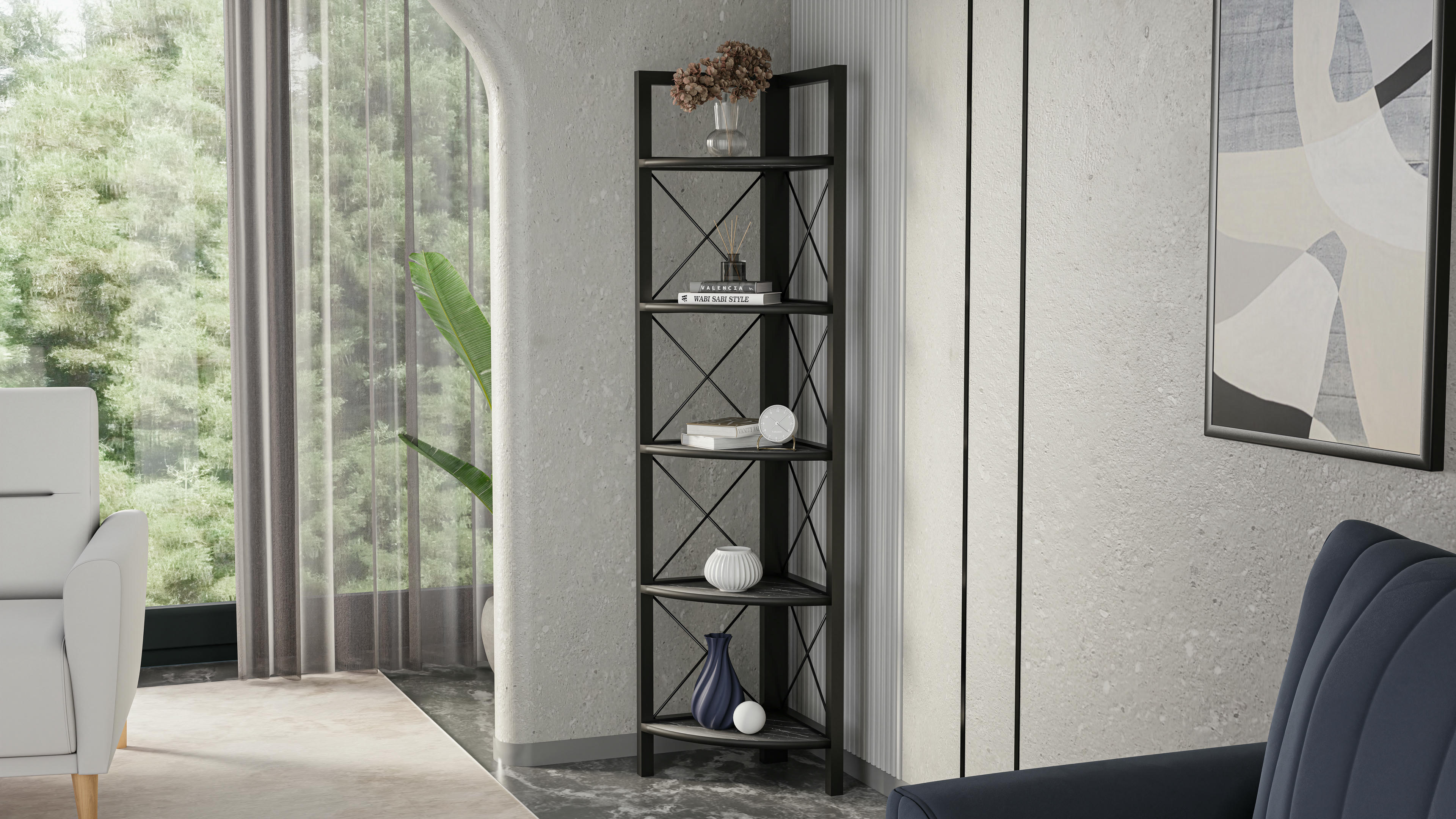 Remo Corner Bookshelf
