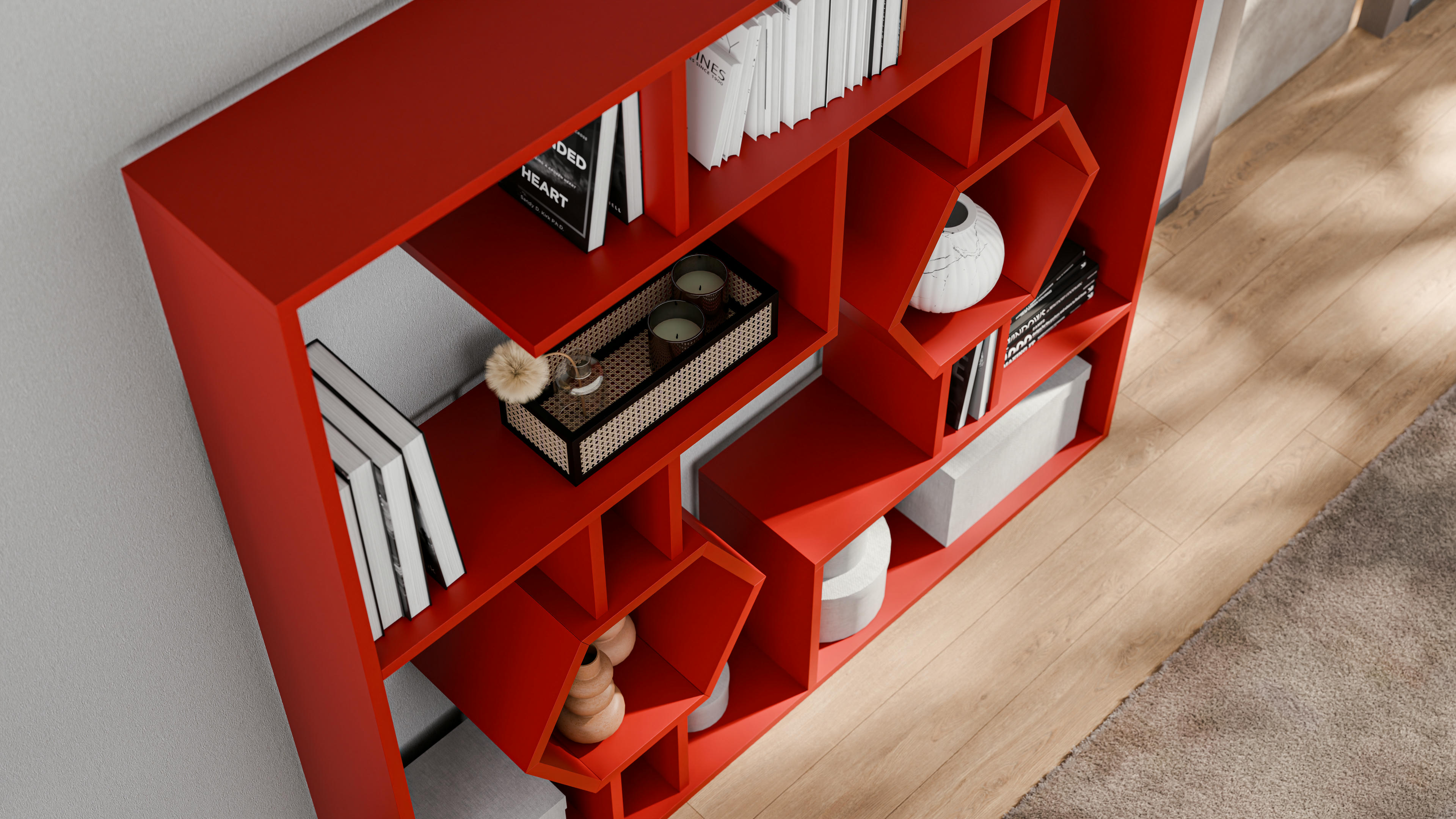 Tamara Geometric Bookshelf 29