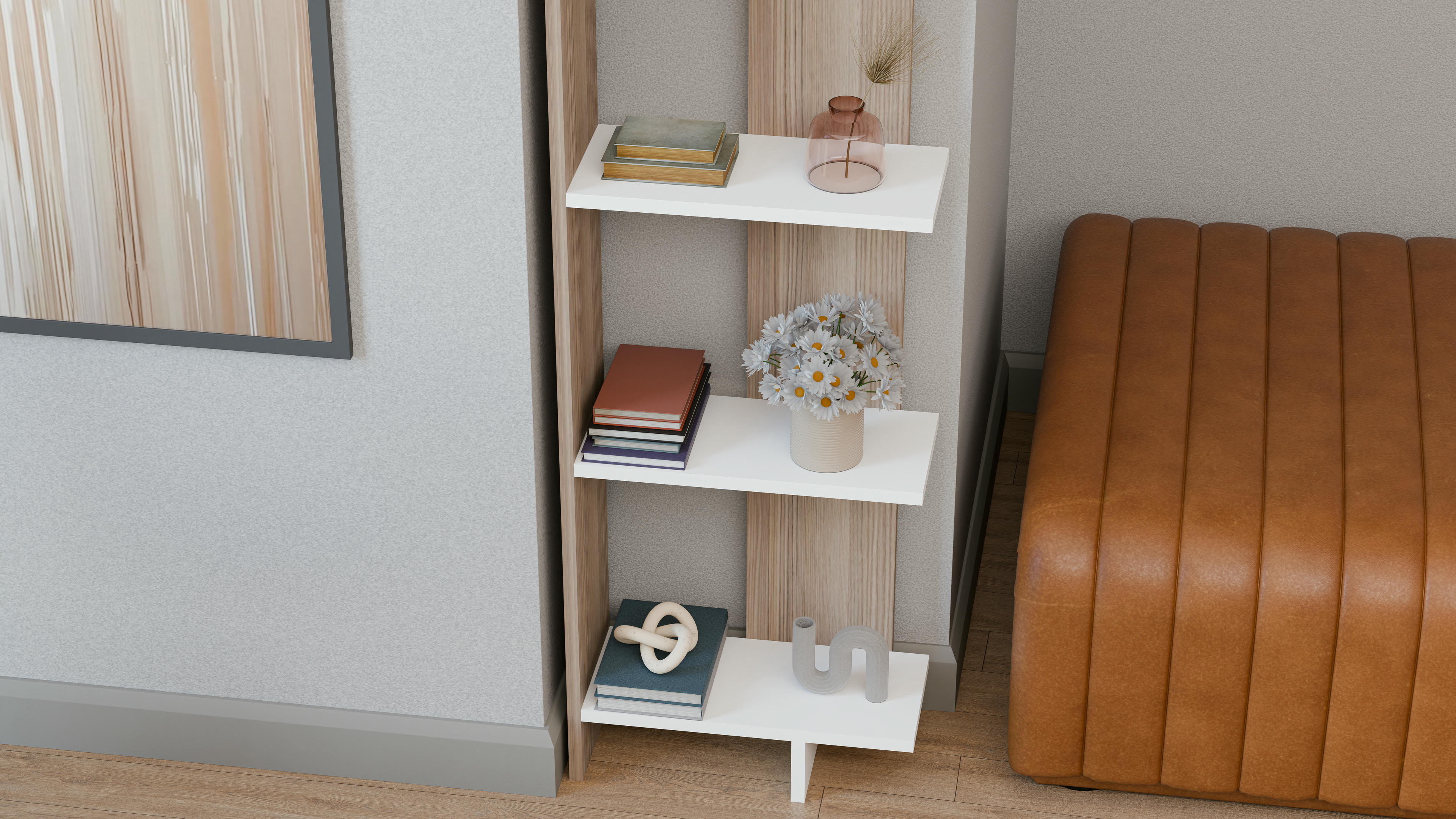 Alis Corner Ladder Bookshelf 7
