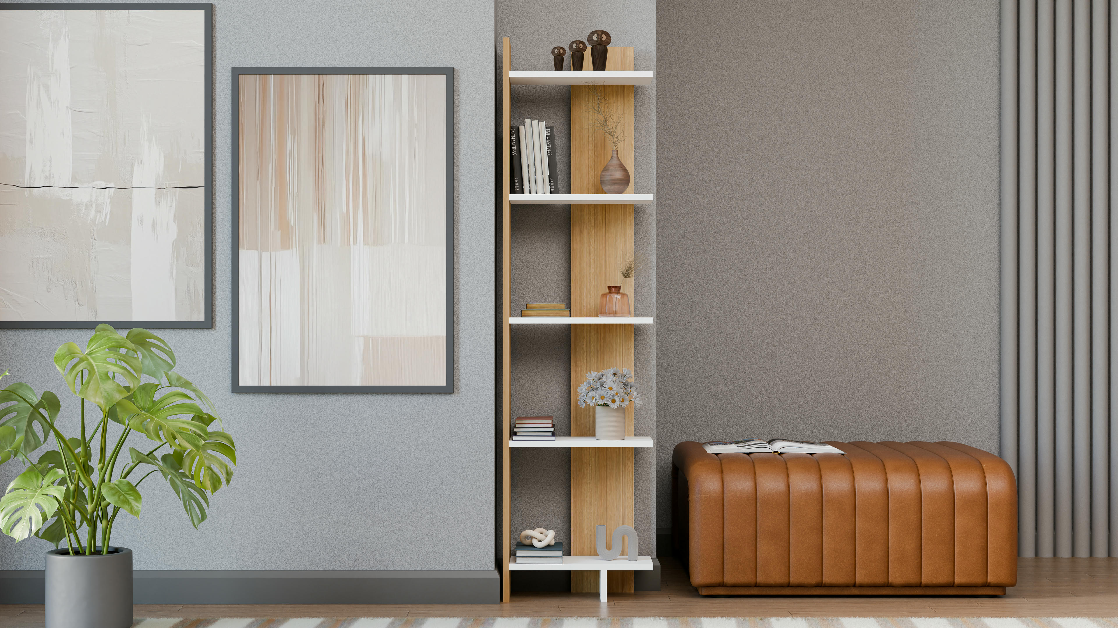 Alis Corner Ladder Bookshelf 9