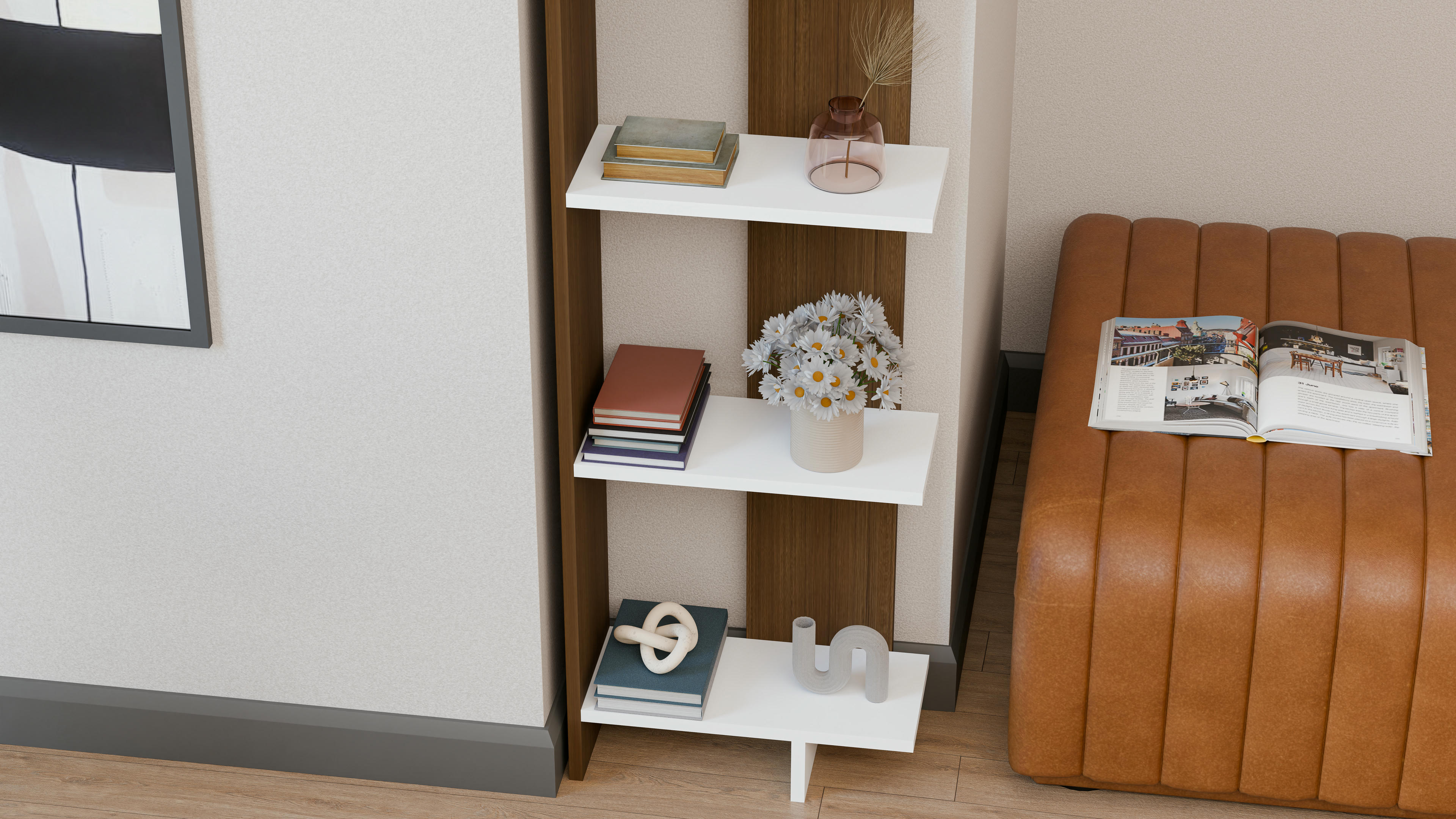 Alis Corner Ladder Bookshelf 15