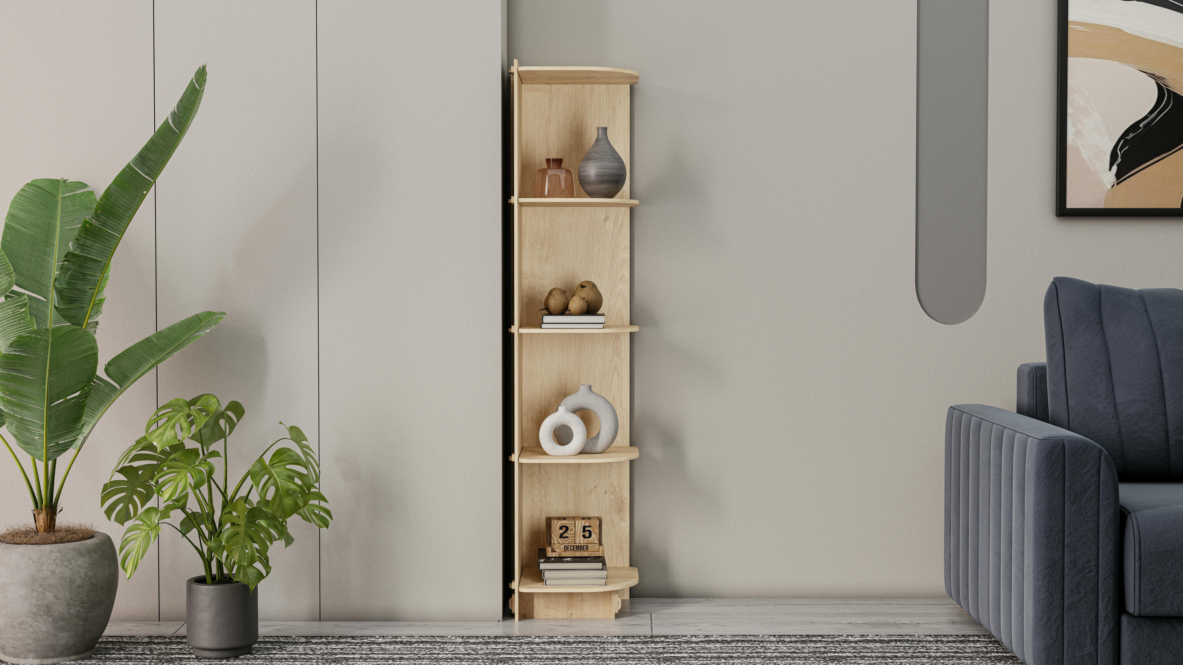 Liva Corner Bookshelf