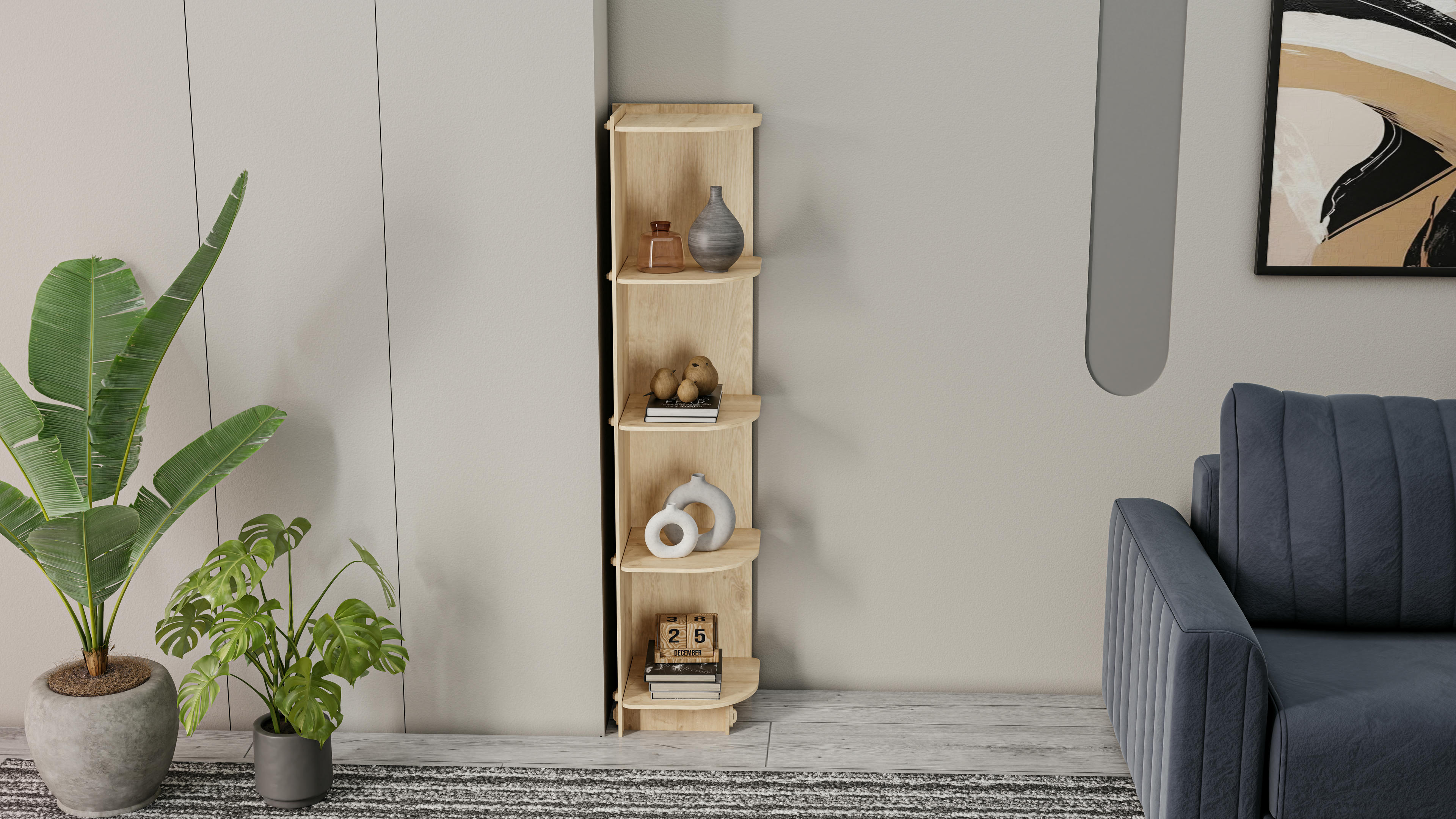 Liva Corner Bookshelf