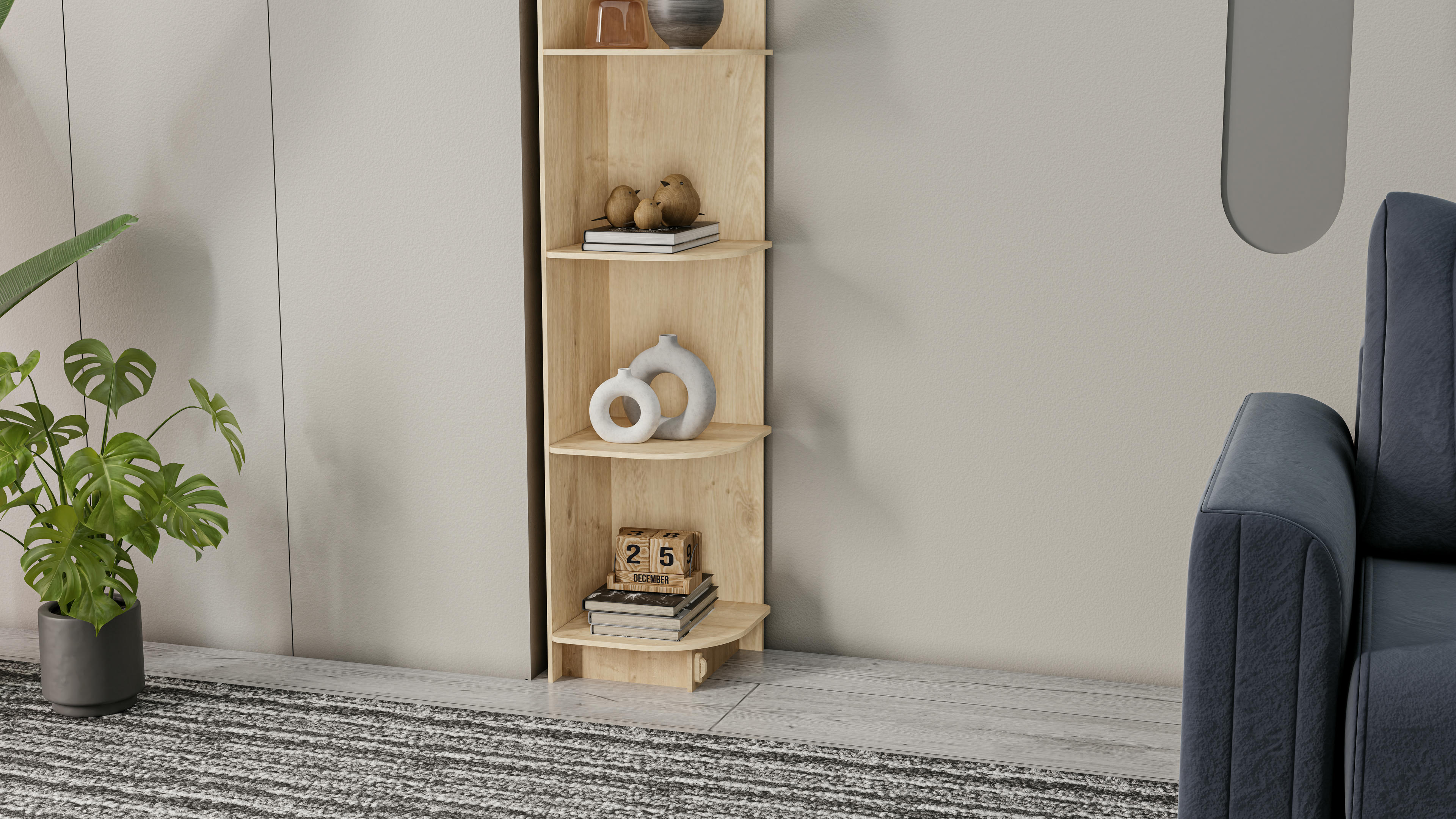 Liva Corner Bookshelf 4