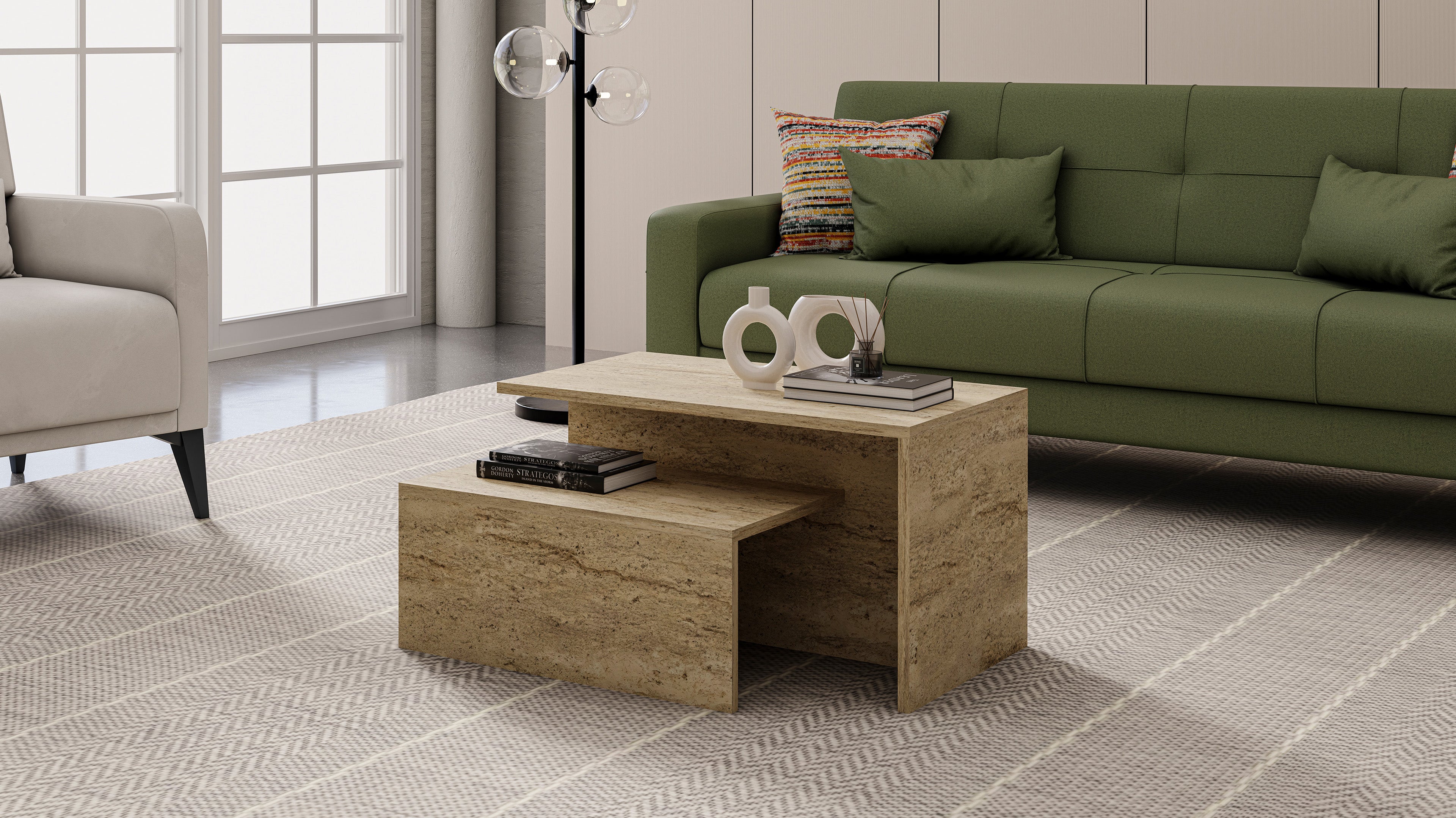 Twins 2-Piece Coffee Table Set