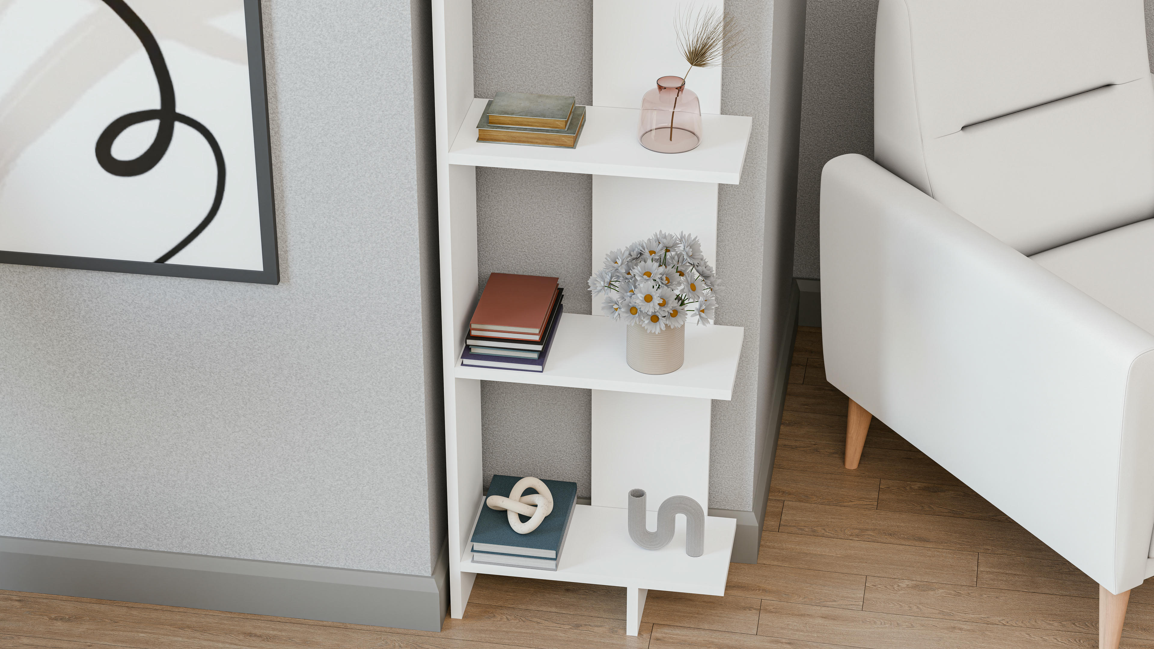 Alis Corner Ladder Bookshelf 19