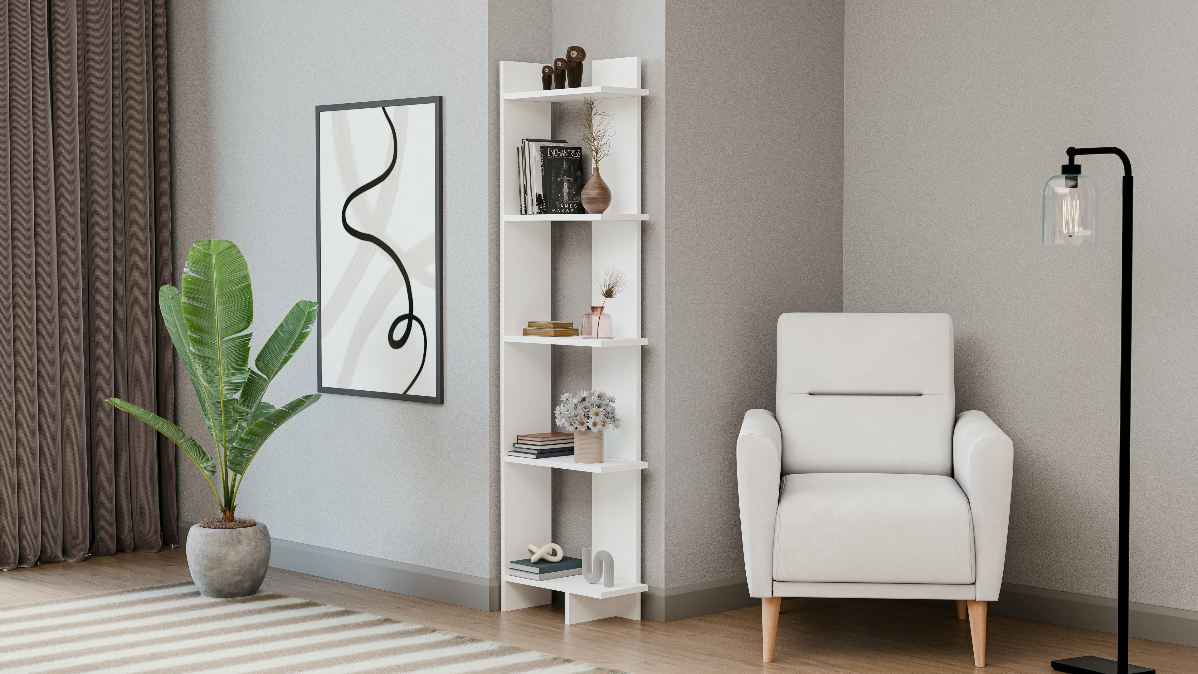 Alis Corner Ladder Bookshelf 17