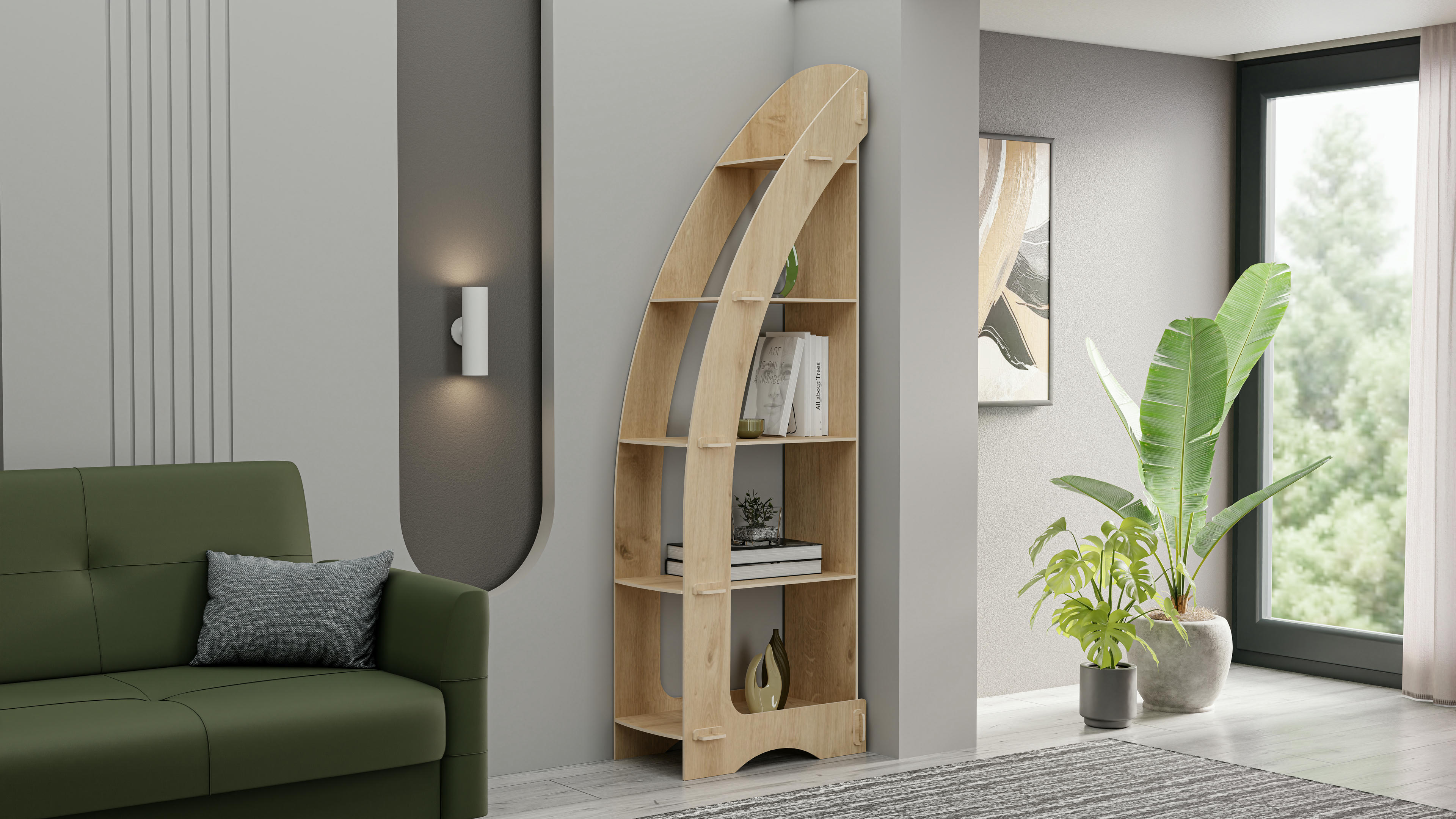 Orsa Corner Bookshelf